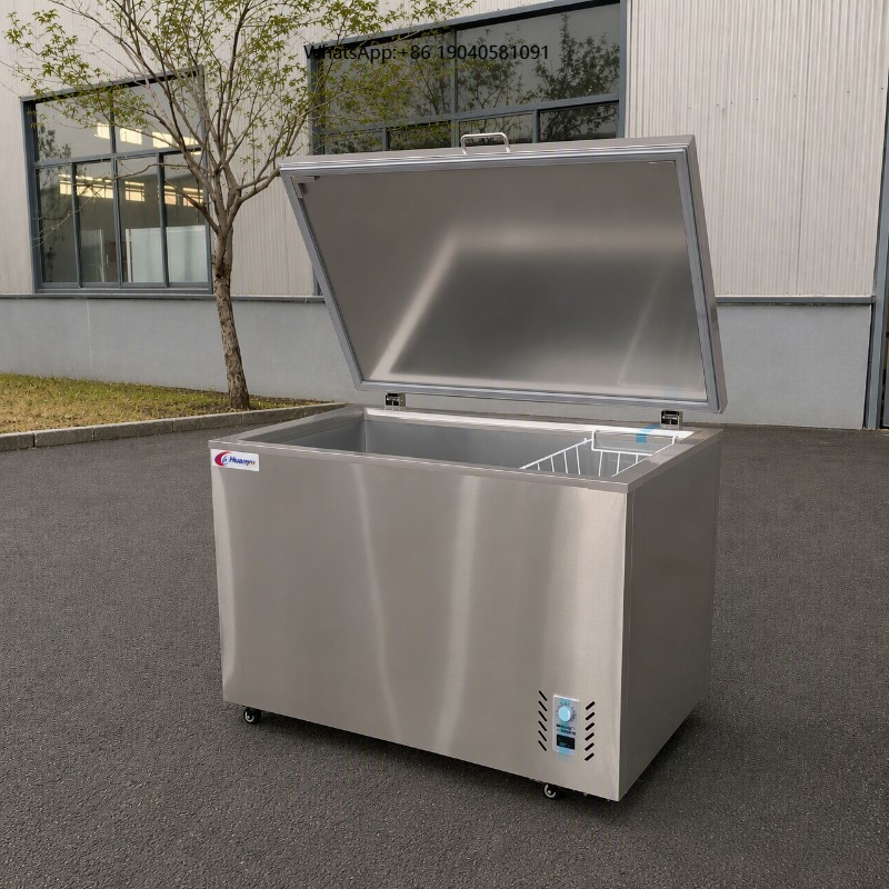 Commercial Chest Freezer - Congelador Horizontal Comercial de Acero Inoxidable