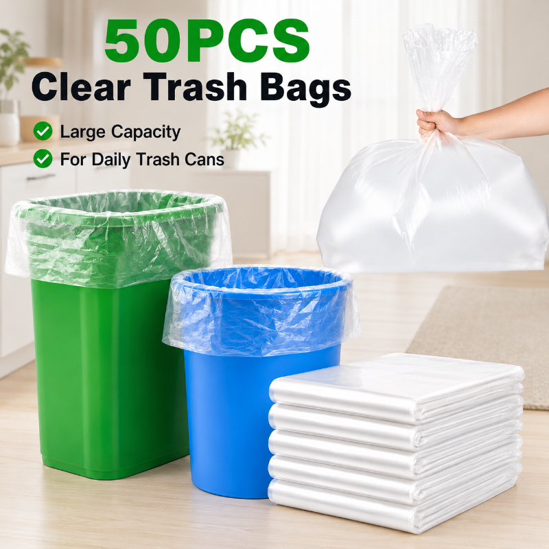 Commercial Kitchen Bin - 50 Bolsas de Basura Transparentes de