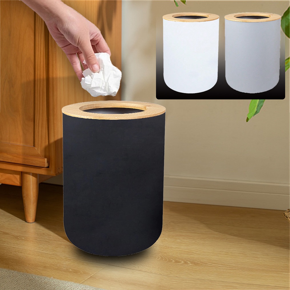 Commercial Kitchen Bin - Cubo de basura de plástico negro,