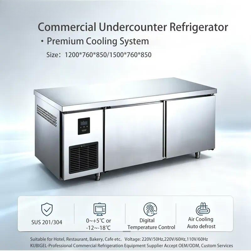 Commercial Kitchen Worktops - Refrigerador y Congelador Comercial de Acero