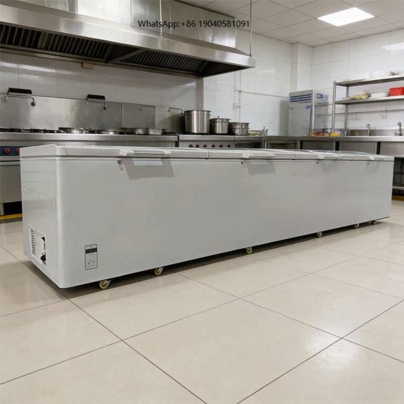 Commercial Chest Freezer - Congelador Horizontal Comercial de Cuatro Puertas