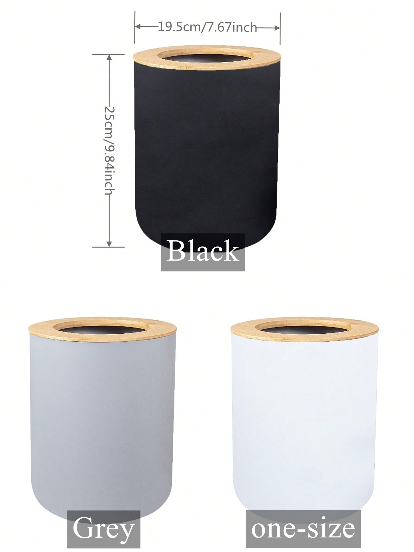 Cubo de basura de plástico neg - Commercial Kitchen Bin reseña y precio