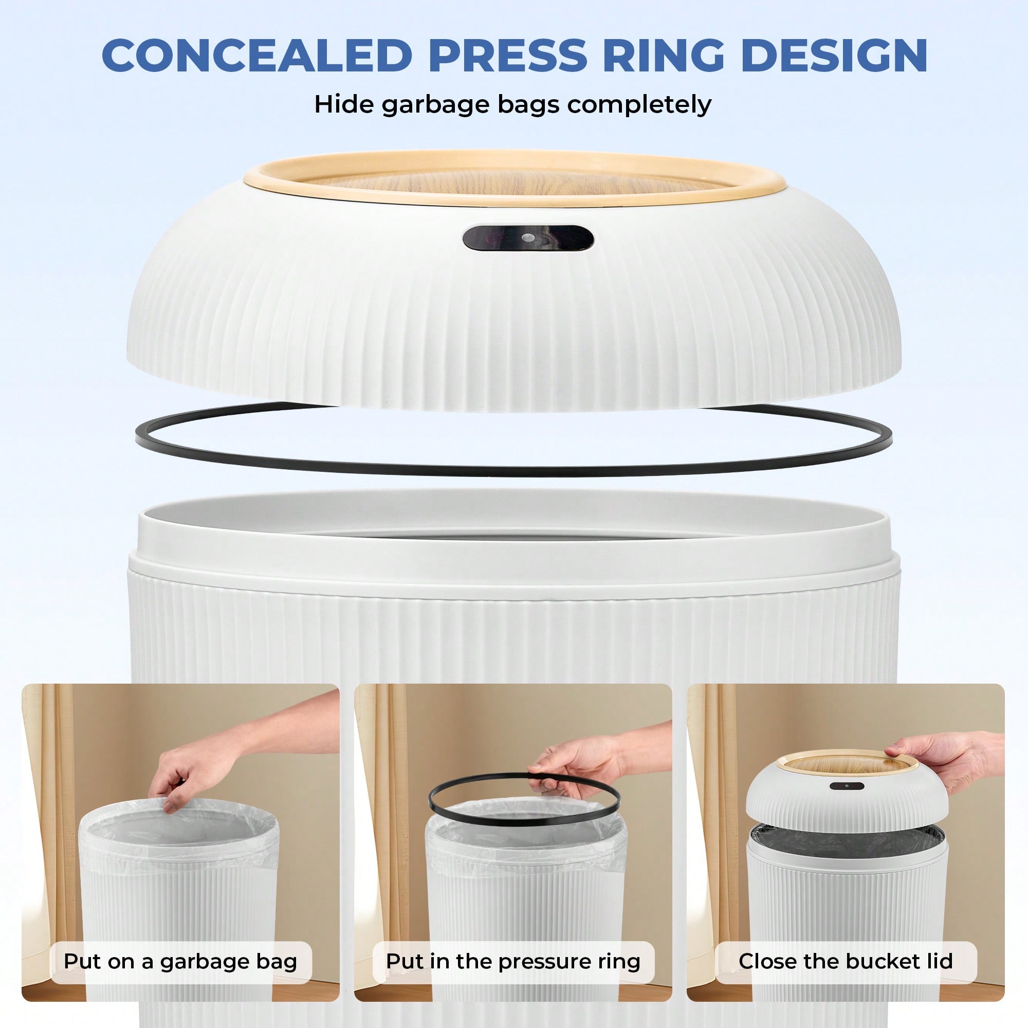 Cubo de basura con sensor de m - Commercial Kitchen Bin reseña y precio