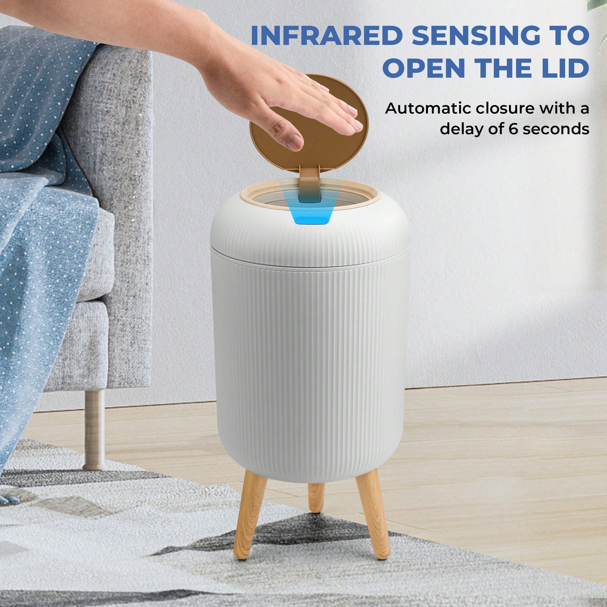 Cubo de basura con sensor de m - Commercial Kitchen Bin reseña y precio