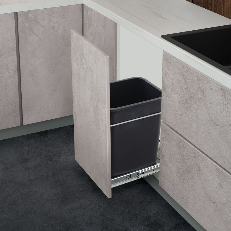 Cubo de basura oculto, gabinet - Commercial Kitchen Bin reseña y precio