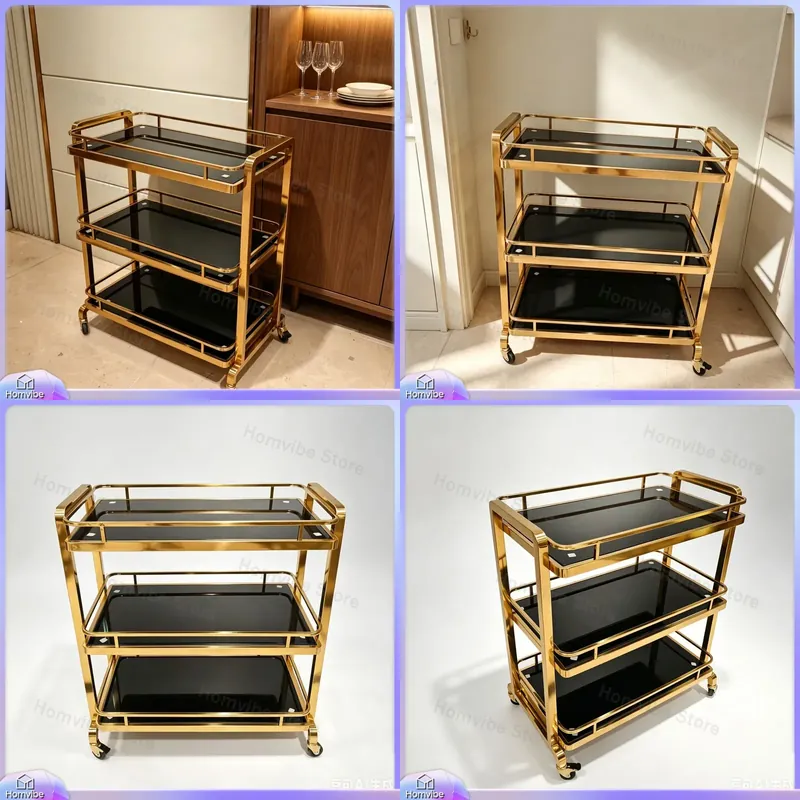 Carrito móvil de acero inoxida - Commercial Kitchen And Bar reseña y precio