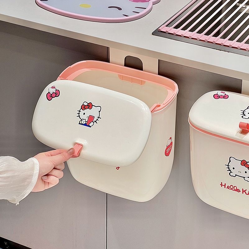 Cubo de basura colgante con ta - Commercial Kitchen Bin reseña y precio